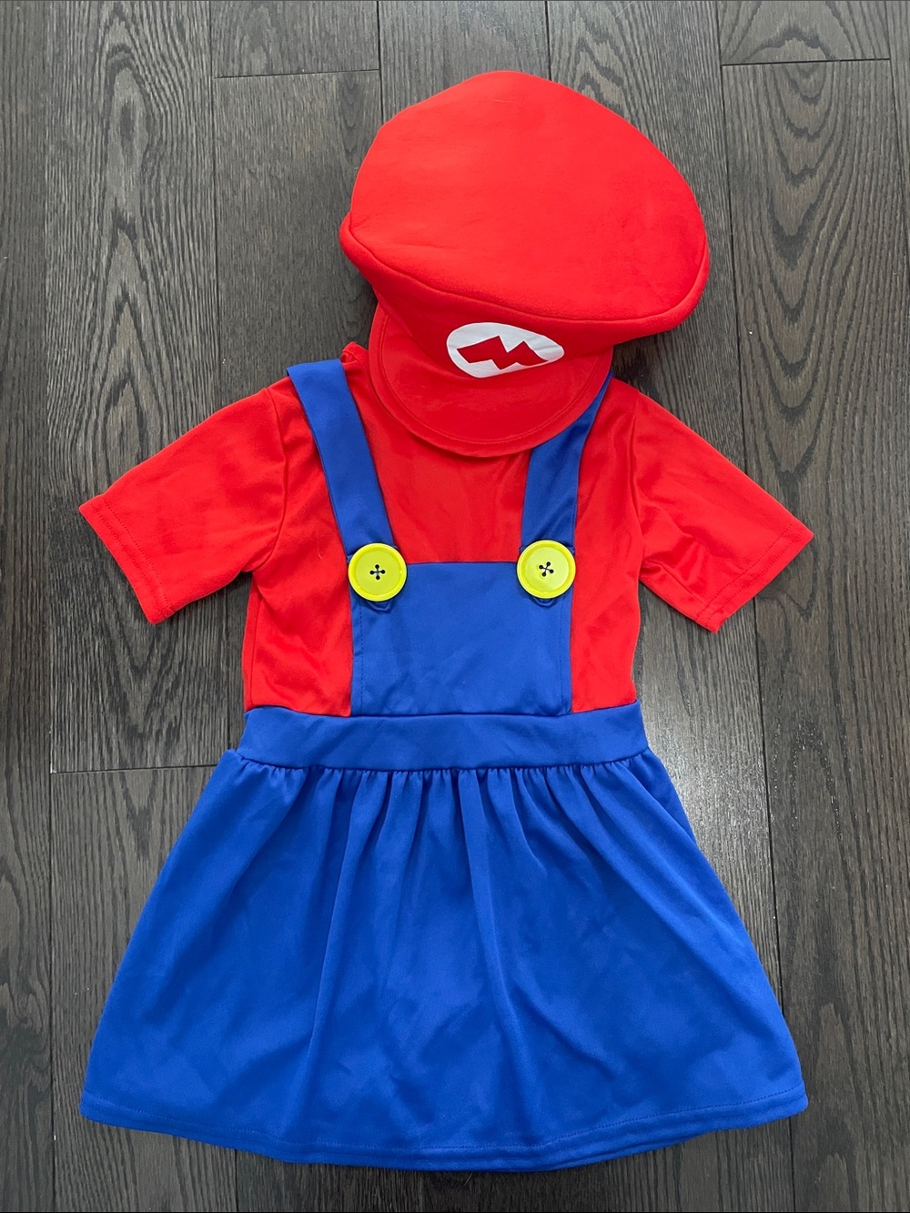 Nintendo Red & Blue Kids Mario-Inspired Costume with Cap